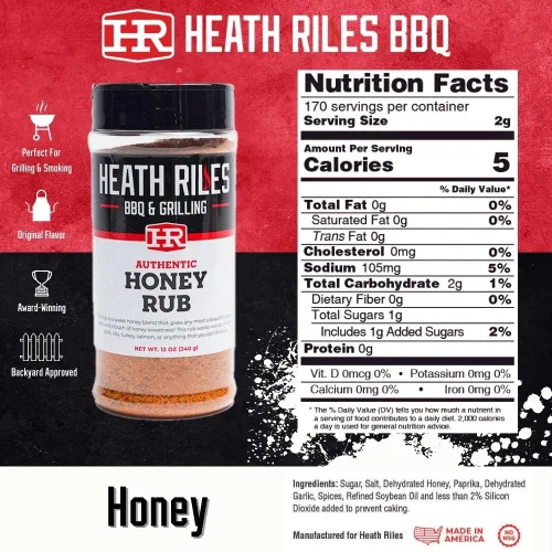 Miniatura 3 de Heath Riles - Paquete de condimentos Sweet BBQ, Honey Rub y Pecan Rub