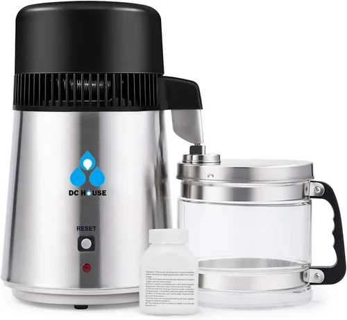 Miniatura 10 de DC HOUSE 1 Gallon Water Distiller Machine, 750W 4L Pure Distilled Water Maker Machine with Container for Home Countertop Table Desktop, Drinking