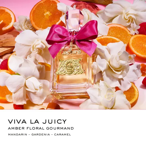 Miniatura 4 de Juicy Couture Viva La Juicy Eau De Parfum, Perfume para Mujer con Notas de Mandarina, Gardenia y Caramelo, Floral & Dulce, EDP Spray
