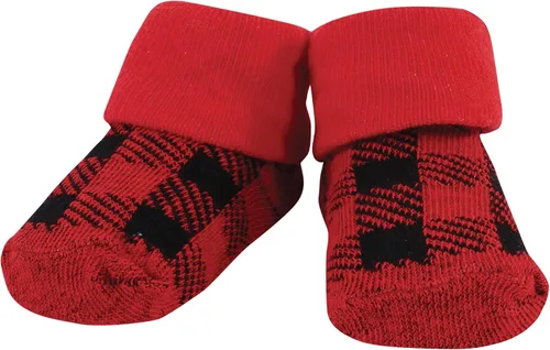 Miniatura 209 de Hudson Baby Conjunto de babero y calcetines unisex de algodón para bebé