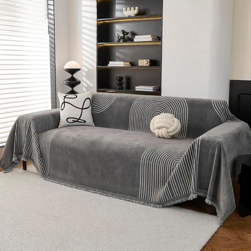 Miniatura 14 de MEETSKY Fundas para sofá modular de 3 cojines, lavables, mezcla de felpilla suave, protector de muebles, funda decorativa de estilo moderno