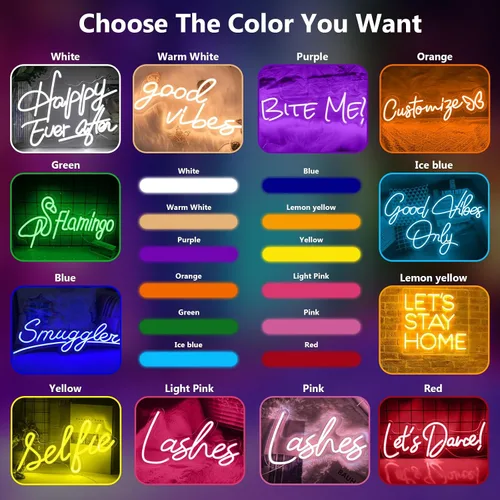 Miniatura 5 de Letreros de neón personalizados, letrero de nombre de neón para decoración de pared, letrero LED personalizado, luces de neón personalizadas