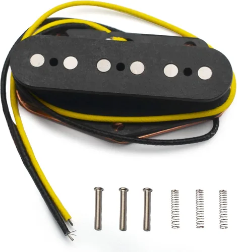 SAPHUE Alnico 5 TL Puente Pickup Fibra Bobina TL Puente Pickup Negro Guitarra Piezas