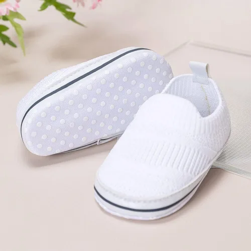 Miniatura 2 de Clowora Unsex Baby Boys Girls Canvas First Walkers Shoes,Infant Non Slip Soft Sole Toddler Flat Lazy Loafers Sneaker