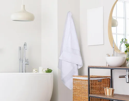 Miniatura 6 de Utopia Towels Paquete de 2 toallas de baño, 35 x 70 pulgadas, toallas de ducha extra grandes, 100% algodón hilado en anillo, suave y absorbente