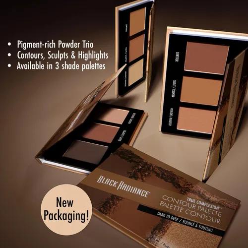 Miniatura 2 de Black Radiance Paleta de Contorno True Complexion, de Oscuro a Profundo