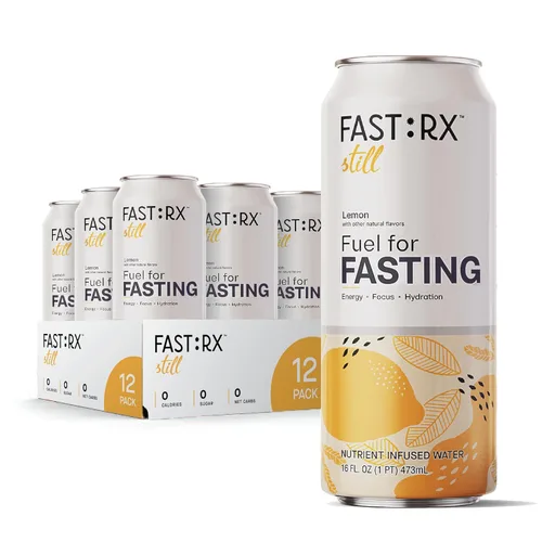 Miniatura 9 de FAST:RX Bebida de electrolitos en ayunas, hidratación sin azúcar, cero calorías con vitaminas y minerales, ayuno intermitente y ceto, arándanos