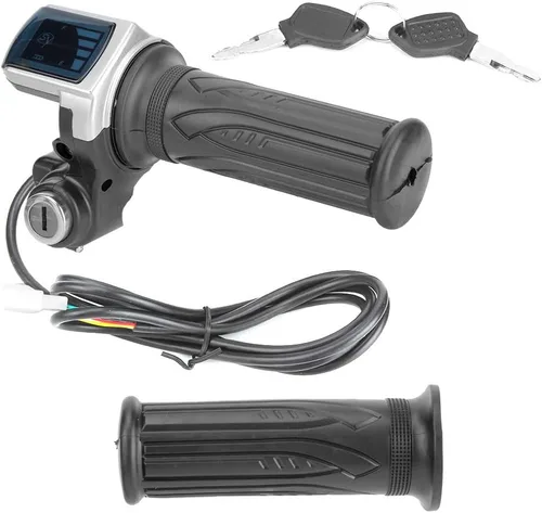 Acelerador de Bicicleta Eléctrica, Agarre del Acelerador, Bloqueo del Acelerador de Motocicleta, Acelerador de Media Torsión para Bicicleta