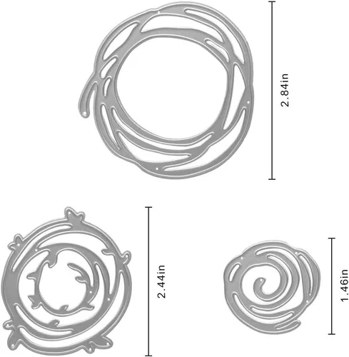 Miniatura 3 de Troqueles de metal para cortar nido de pájaro, marco circular de nido de pájaro troquelado, plantillas en relieve, molde de plantilla para álbumes