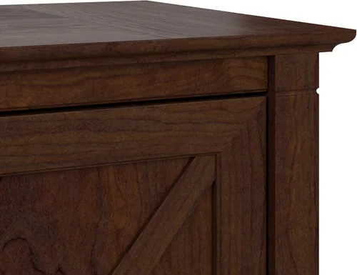 Miniatura 8 de Bush Furniture Key West – Archivador lateral con 2 cajones, color cereza