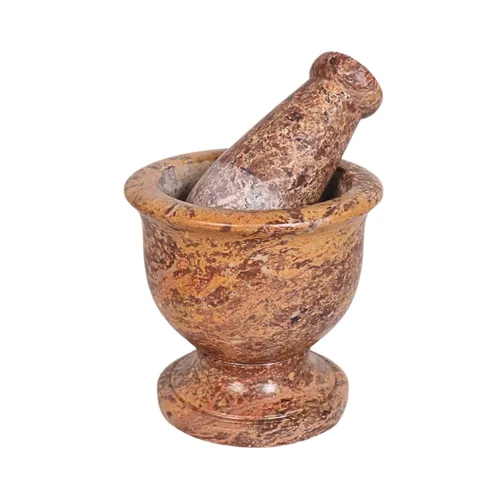 Miniatura 17 de Mortero y Mano de Mortero, Hecho de Piedra Dura Pulida de Servicio Pesado, Molinillo de Piedra Natural para Especias, Pastas, Hierbas, Condimentos