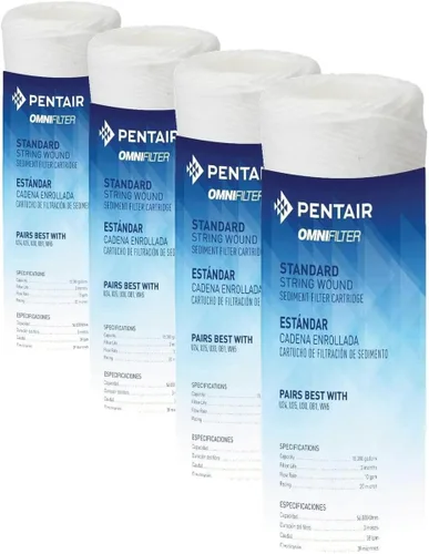 Miniatura 9 de Pentair OMNIFilter RS14 Filtro de agua para sedimentos, 10 pulgadas, cartucho de filtro de repuesto de sedimentos de polipropileno hilado