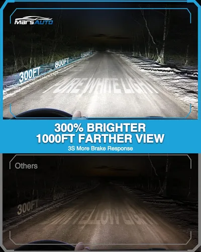 Miniatura 2 de Marsauto Bombillas HID D3S, xenón súper brillante de 35 W, bombilla HID de luz diurna cómoda de 5000 K (no halógena/LED), instalación de 5 minutos