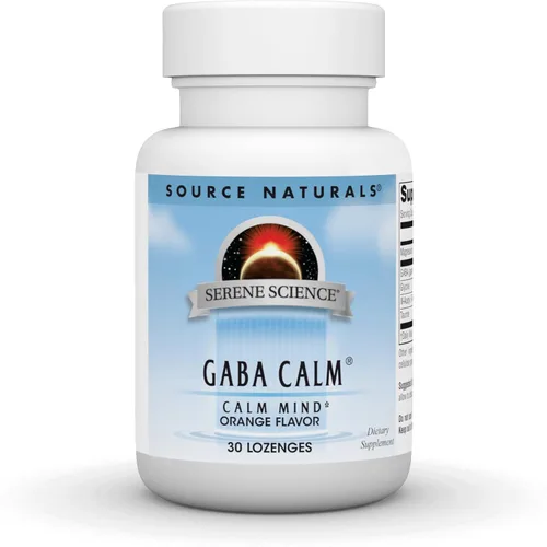 Source Naturals Serene Science GABA, 125 mg, sabor a naranja* - 30 pastillas