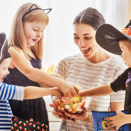 Miniatura 4 de Reginary 20 bolsas de cosméticos de Halloween, bolsas de regalo para niños, niñas y mujeres, organizador de artículos de tocador