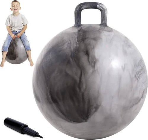 Miniatura 13 de Upper Rider Bola de tolva para niños de 3 a 6 años, bola inflable de 15 pulgadas con asa para niños pequeños, juguetes de salto de hippity hop