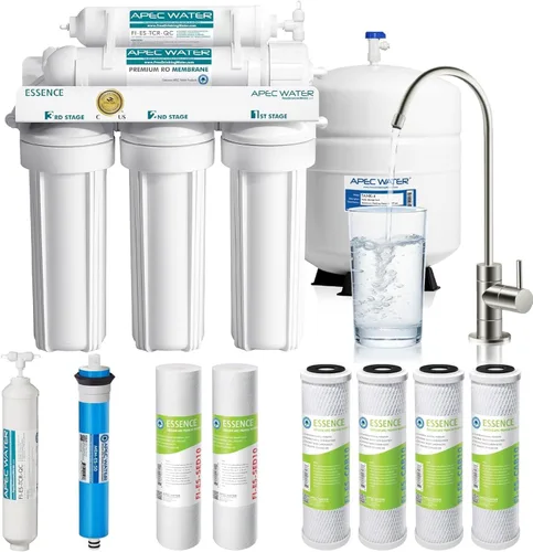 Miniatura 11 de APEC Water Filtro de agua de ósmosis inversa, sistema de ósmosis inversa de 6 etapas, certificado WQA para eliminar impurezas de 1K+