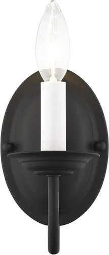Miniatura 5 de Livex Lighting 4151-04 Home Basics Aplique de Pared Negro de 1 Luz