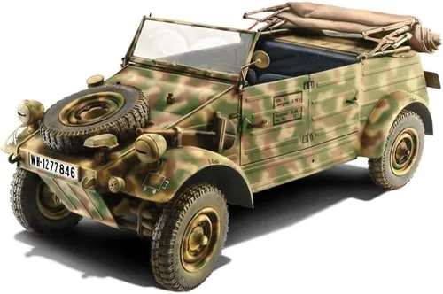 Miniatura 7 de Italeri 1/9 WW.II Alemán Kubelwagen Type82 Kit de modelo de plástico IT7405, Camo