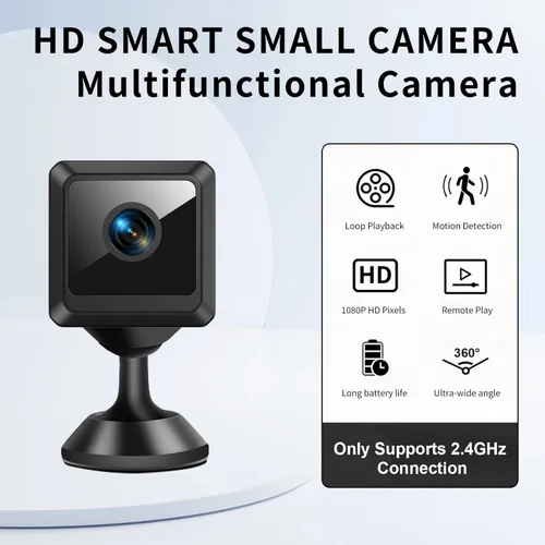 Miniatura 7 de Mini cámara oculta WiFi inalámbrica - Cámara de seguridad interior con detección de movimiento, visión nocturna, control de aplicaciones