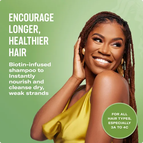 Miniatura 3 de Mielle Organics - Champú y acondicionador sin enjuague fortalecedor de romero y menta, infundido con biotina, limpia y ayuda a fortalecer el cabello