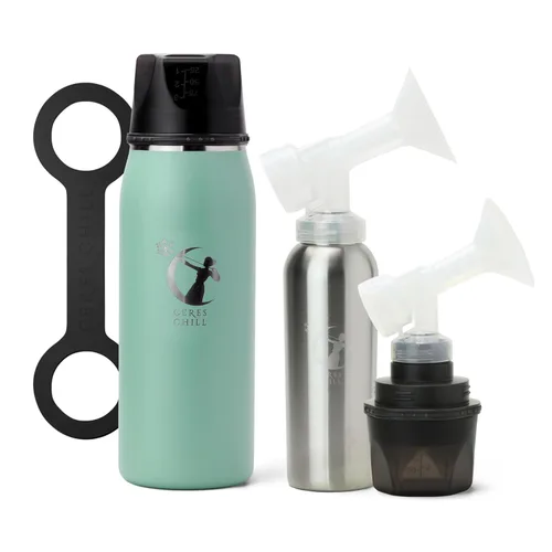 Miniatura 8 de CERES CHILL OG Enfriador y Calentador de Leche Materna – Enfriador Portátil de Leche Materna de 12–34oz, Almacenamiento y Biberón para Bebé