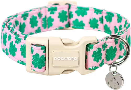 Miniatura 10 de DOGWONG Collar de perro de San Valentín, collar de perro con estampado de corazones para perros grandes, lindos collares de primavera, hembra