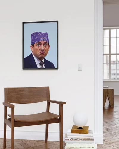 Miniatura 5 de HAUS AND HUES Póster de Michael Scott – Arte de pared del programa de televisión de la oficina, divertido estampado de Mike de la prisión