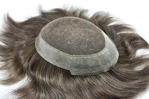 Miniatura 14 de Peluca de cabello virgen Remy de encaje francés para hombre, peluca de cabello humano real negro Australia