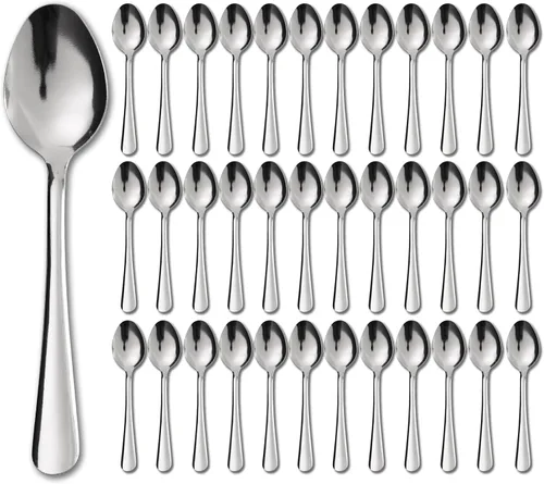Miniatura 15 de Juego de 36 Piezas de Tenedores de Cena - Tenedores de Cubiertos de Acero Inoxidable Windsor de 7.1 Pulgadas Aptos para Lavavajillas para 36