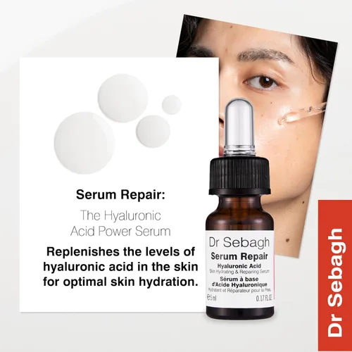 Miniatura 6 de Dr Sebagh Serum Repair 0.17 fl oz Award-Winning, Hyaluronic Acid Facial Hydrator, Anti Aging & Wrinkle, Collagen Boosting, For Women & Men