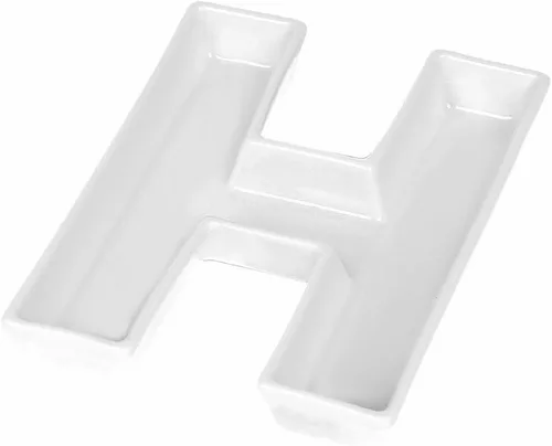 Miniatura 27 de Coffeezone - Plato de cerámica para dulces y nueces, decoración para bodas y fiestas, Blanco