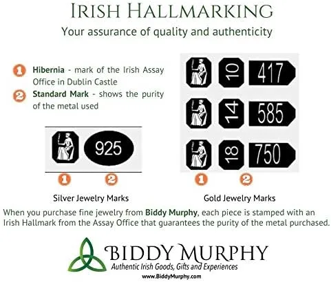 Miniatura 2 de Pendientes irlandeses de trébol de tres hojas para mujer, plata de ley 925, esmalte verde celta, fabricados en Irlanda por Artisan Jewelers, Plata