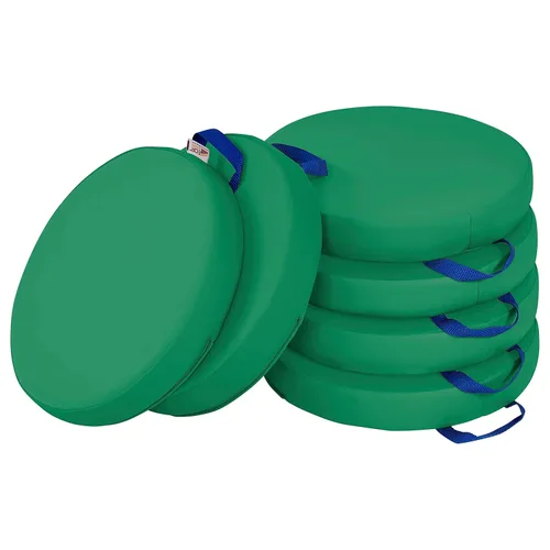Miniatura 17 de ECR4Kids SoftZone - Cojines de suelo, redondos, asientos flexibles, surtidos, 6 piezas
