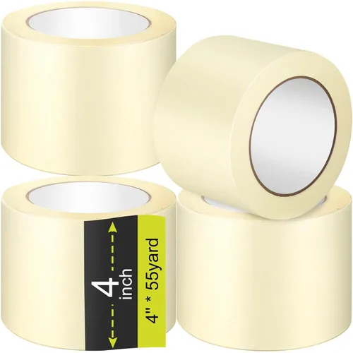 Miniatura 9 de Fainne 3 rollos de cinta adhesiva a granel de 55 yardas, cinta de uso general para aula, etiquetado, manualidades, oficina, proyectos escolares
