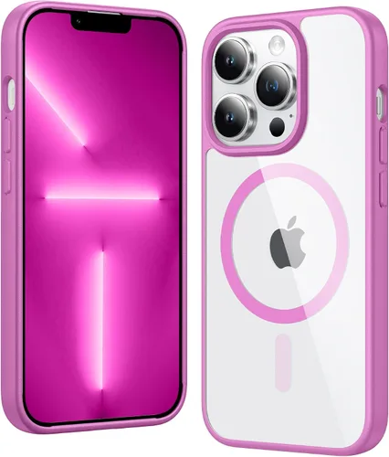 Miniatura 160 de FNTCASE Funda para iPhone 13 Pro-Max: Fundas magnéticas transparentes compatibles con Magsafe Slim anti amarillamiento protección contra caídas