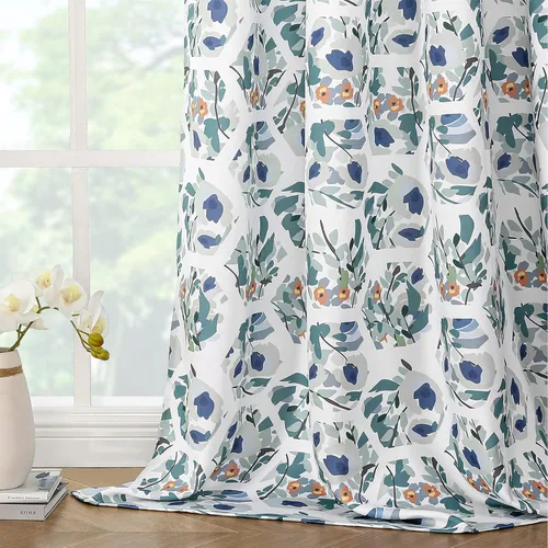 Miniatura 12 de Joydeco Cortinas Bohemias Beige de 63 Pulgadas de Largo 2 Paneles, Cortinas de Granja Bohemias Súper Suaves con Borlas, Cortinas Semitransparentes