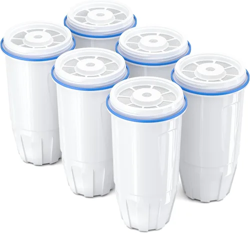 Suministro de filtro de agua mejorado Reemplazo Compatible con jarra y dispensador Zero ZR-001 ZR-004 ZP-006 ZR-017, Sistema de filtro de cinco
