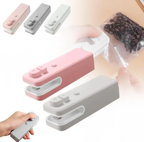 Miniatura 10 de Cortador y sellador de bolsas 2 en 1, sellador térmico de bolsas actualizado 2024, máquina selladora de alimentos al vacío portátil para bolsas