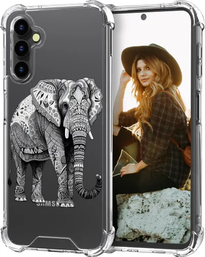 Miniatura 39 de Hungo Funda compatible con Samsung Galaxy S23 con diseño floral y bonito diseño transparente, femenino para mujeres y niñas, con hermoso clavel