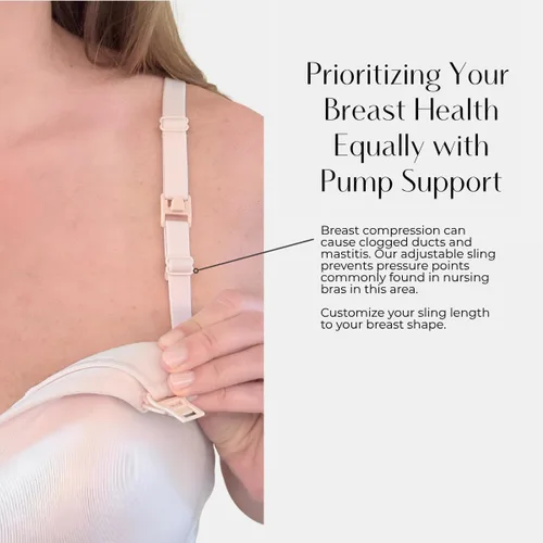 Miniatura 6 de Supermom Silhouette with Light Fixed Pads, Pumping Bra Hands Free, Adjustable Pumping & Nursing Bra for All Breast Pumps