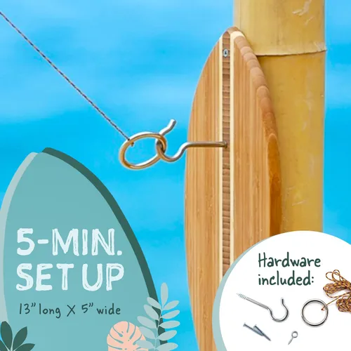 Miniatura 3 de Tiki Toss Ring Toss Game for Adults - Hook and Ring Games with String and Hooks for Indoor/Outdoor Use, Man Cave Decor & Stuff, Gifts for Estándar