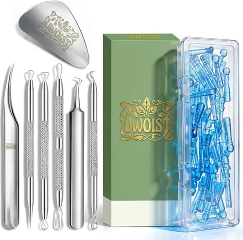 Miniatura 10 de Blackhead Remover Tools Pimple Popper Tool Kit (154 Piece Kit), Stainless Pimple Extractor Black Head Remover for face, Extraction Tools for