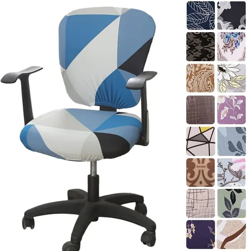 Miniatura 18 de Melaluxe - Funda para silla de oficina de computadora, funda universal protectora y elástica, cubierta elástica para silla giratoria