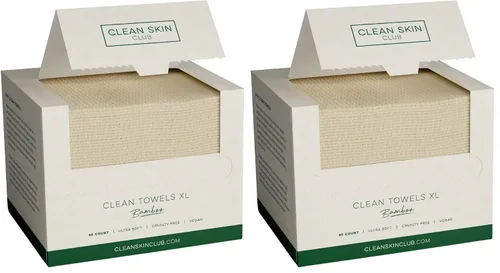 Miniatura 11 de Clean Skin Club Bamboo Viscose Clean Towels XL 100% USDA Toalla facial a base de biológicas USDA, toalla facial desechable, toallitas secas