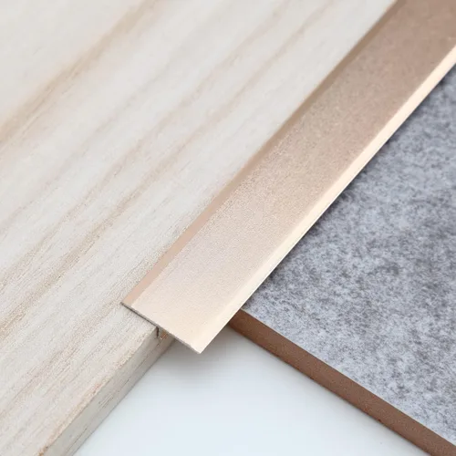 Miniatura 12 de Trimold 3 tiras de aluminio para moldura en T y transición de piso, tira divisora plana para umbral de puerta y unión de huecos de suelo de azulejos