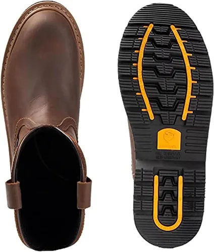 Miniatura 4 de SUREWAY Mens 10 in Soft/Steel Toe Waterproof Wellington Boot,Heavy Duty Pull On Work Boots for Men,Full Grain Leather,Goodyear Welted,Superior Slip