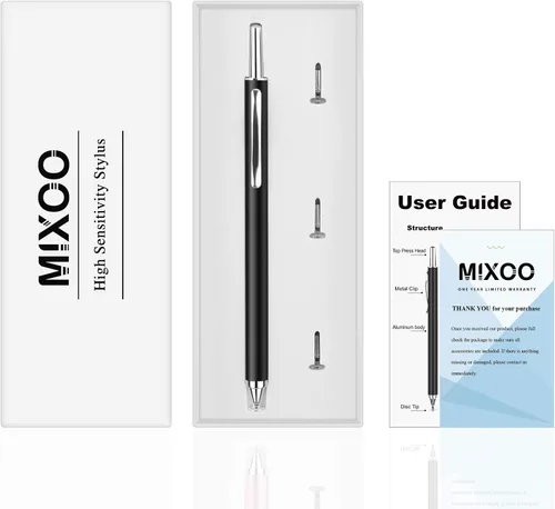 Miniatura 7 de Mixoo Lápiz capacitivo retráctil para interruptor de pantalla táctil 2, lápiz digital universal de alta sensibilidad para iPad, iPhone, Android