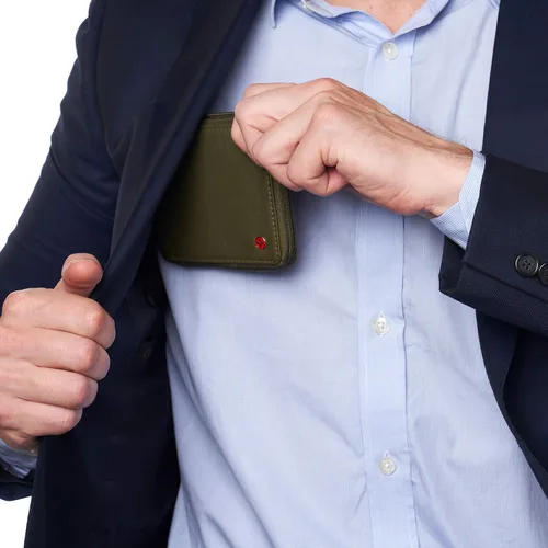 Miniatura 6 de Alpine Swiss Logan - Cartera plegable con cremallera para hombre o mujer, seguridad RFID, viene en una caja de regalo, cartera Rfid, talla única