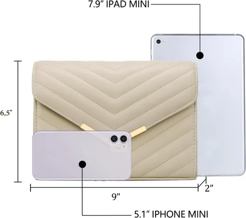 Miniatura 6 de KKXIU - Carteras de mano formales para mujer de cuero vegano, tipo sobre, para noche, clutch, para fiesta, boda, cóctel, nupcial
